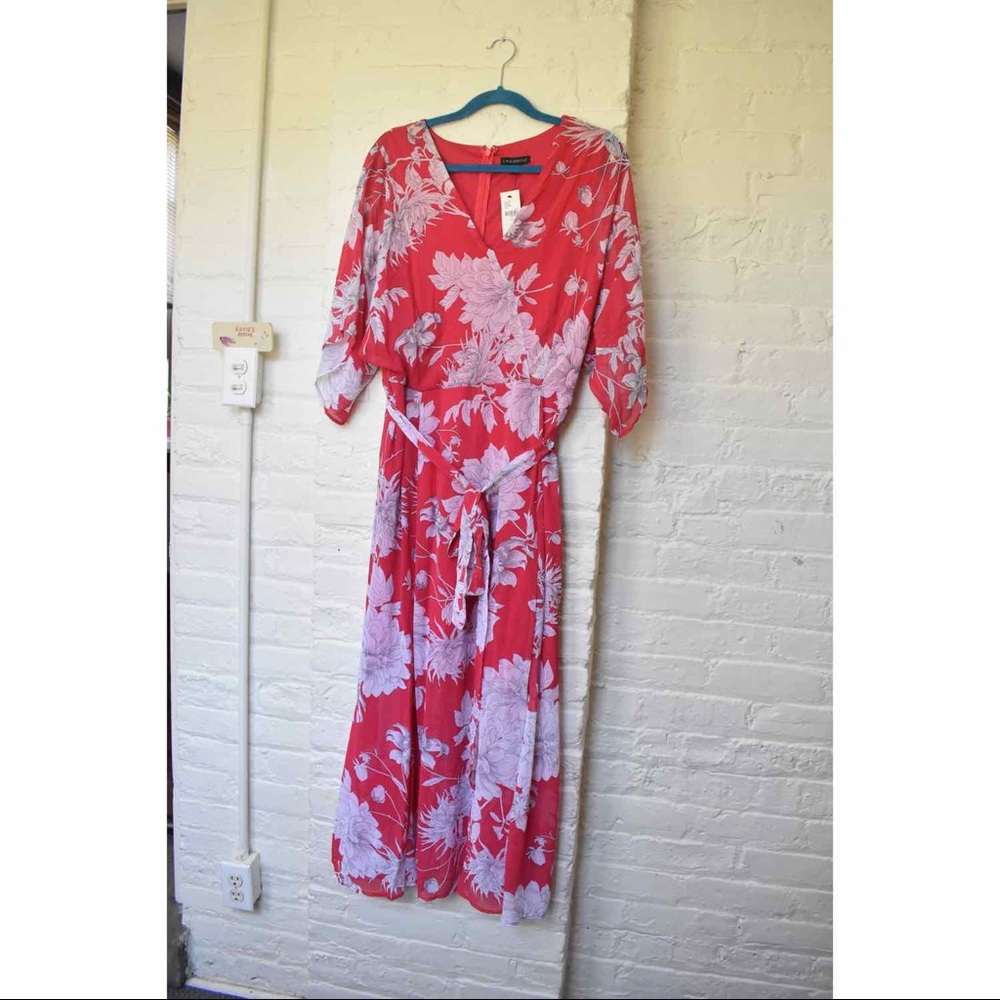 New Floral Chiffon Maxi Dress Lane Bryant